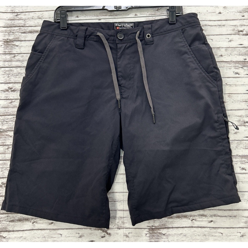 686 Everywhere Men's Hybrid Shorts Size 32 Relaxed Fit Black 10" Inseam Gorpcore